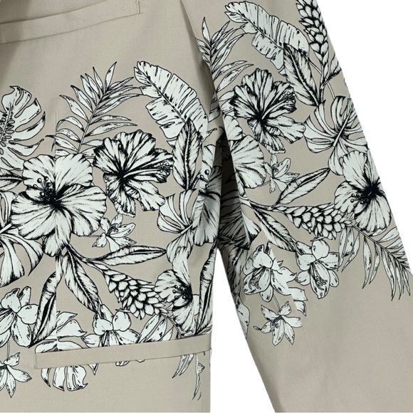 INC International Concepts Men’s Floral Print 2-Button Blazer Stone Size XL - Picture 8 of 15